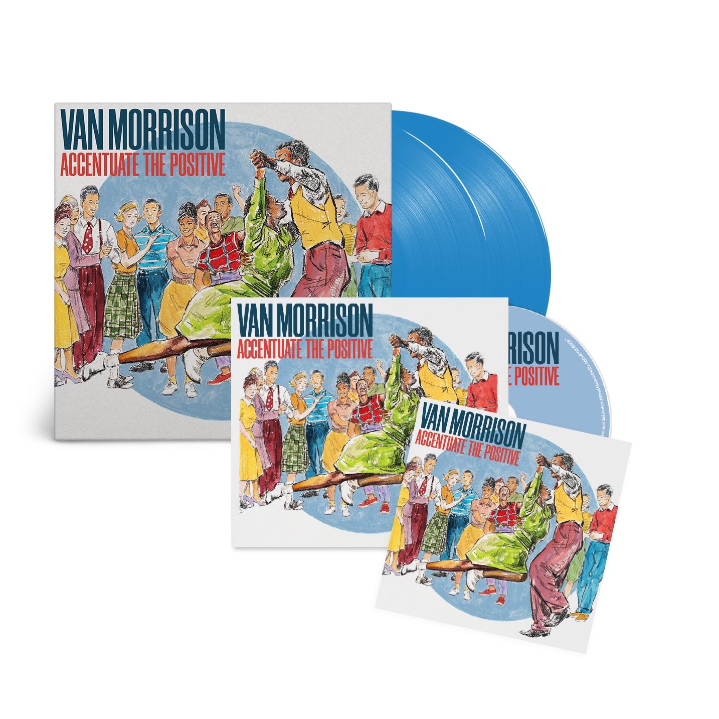 Accentuate The Positive: CD, Blue Vinyl 2LP & Signed Art Print