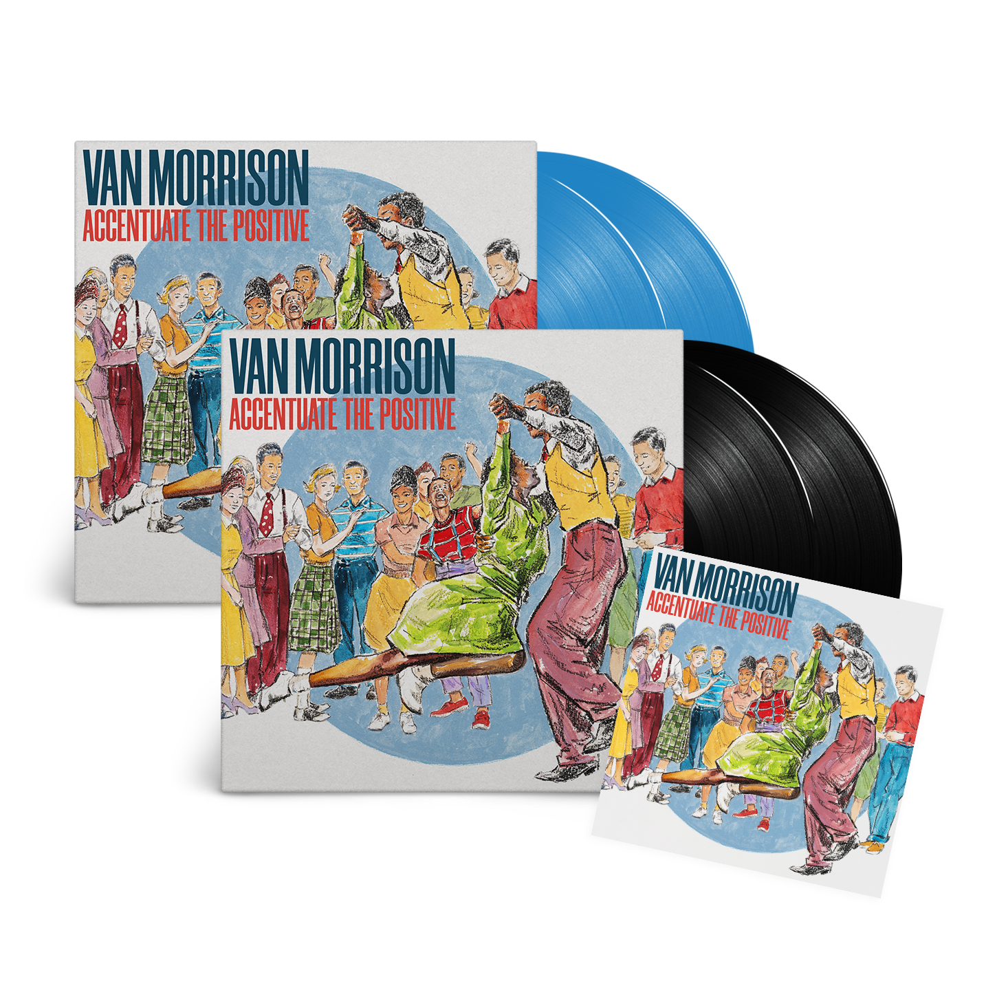 Accentuate The Positive: Blue Vinyl 2LP, Vinyl 2LP & Signed Art Print Bundle